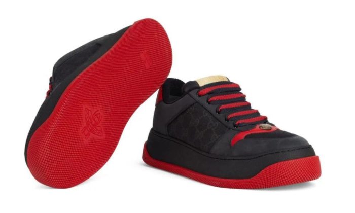 Gucci Screener GG Supreme sneakers 'Black Red' - DUBAI ALL STAR