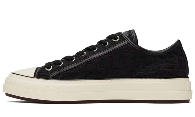 Valentino Garavani Black Totaloop Sneakers - DUBAI ALL STAR