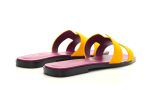 HERMES Suede Goatskin Oran Sandals Jaune Topaze - DUBAI ALL STAR