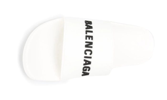 Balenciaga - Logo Embossed Pool Slides - DUBAI ALL STAR