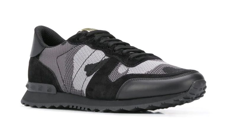 Valentino Garavani Rockrunner Camouflage-Print Sneakers - DUBAI ALL STAR