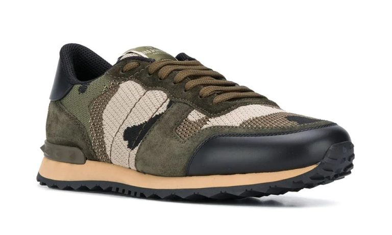 Valentino Garavani camouflage-pattern Rockrunner sneakers - DUBAI ALL STAR