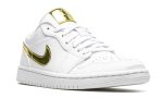 Nike Air Jordan 1 Retro Low 'White Metallic Gold' - DUBAI ALL STAR