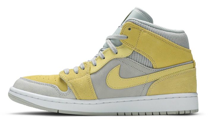 Air Jordan 1 Mid SE "Tan Grey Lemon Wash Yellow" - DUBAI ALL STAR