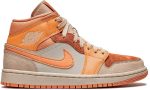 Air Jordan 1 Mid sneakers "Orange - leather/rubber" - DUBAI ALL STAR