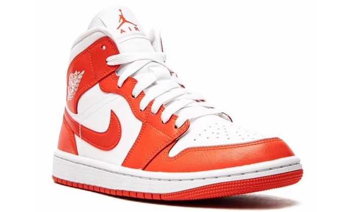 Air Jordan 1 Mid "White Habanero Red" - DUBAI ALL STAR