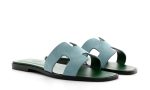 Hermes Oran Sandal Vert D'eau Suede Goatskin - DUBAI ALL STAR