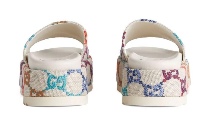 Gucci GG jacquard platform slides - DUBAI ALL STAR