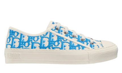 Dior Wmns Walk'N'Dior Embroidered Cotton Low 'Dior Oblique - Corn Flower' - DUBAI ALL STAR