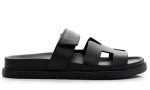 HERMÈS PRE-LOVED Chypre Sandals "Black" - DUBAI ALL STAR