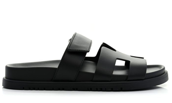 HERMÈS PRE-LOVED Chypre Sandals "Black" - DUBAI ALL STAR