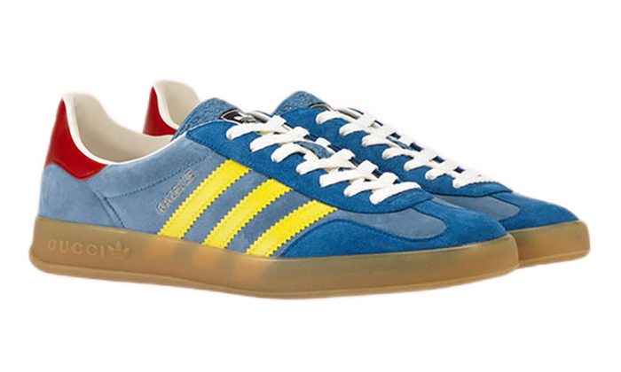 Adidas x GUCCI Gazelle 'Light Blue Suede' - DUBAI ALL STAR