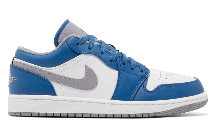 Air Jordan 1 Low 'True Blue Cement' - DUBAI ALL STAR