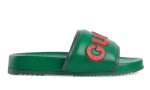 Gucci  Leather Logo Slides - DUBAI ALL STAR