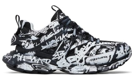 Balenciaga Track Sneaker 'Graffiti - Black White' - DUBAI ALL STAR