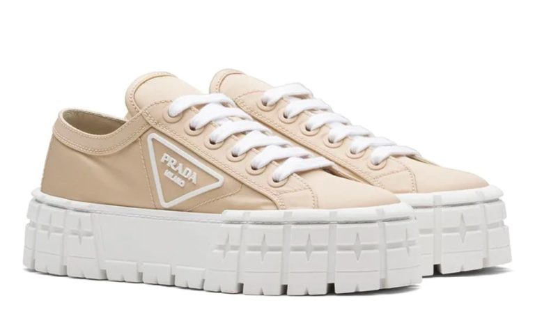 Prada Gabardine Wheel Platform 'Light Brown' - DUBAI ALL STAR