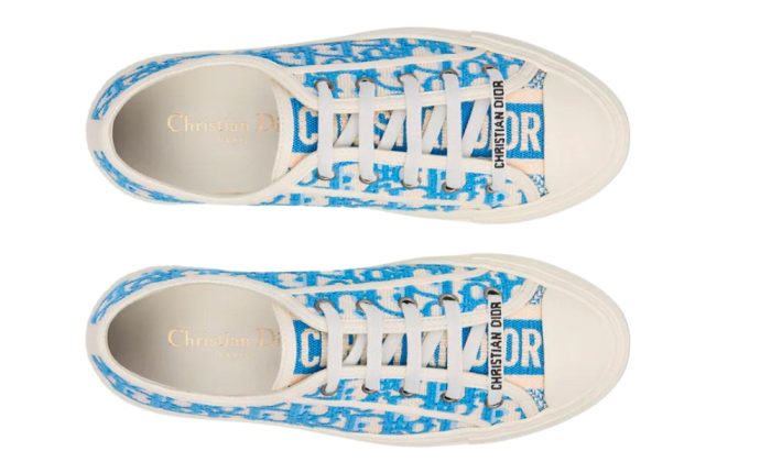 Dior Wmns Walk'N'Dior Embroidered Cotton Low 'Dior Oblique - Corn Flower' - DUBAI ALL STAR