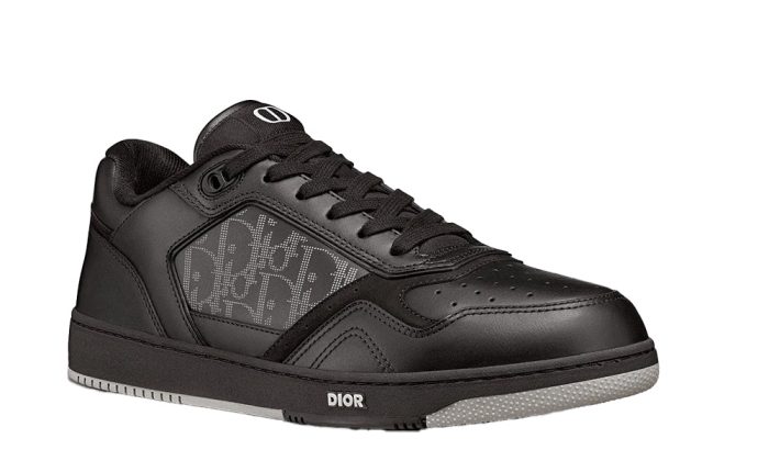 Dior B27 Low Black Dior Oblique Galaxy Leather Grey - DUBAI ALL STAR