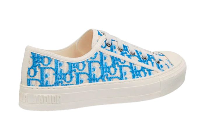 Dior Wmns Walk'N'Dior Embroidered Cotton Low 'Dior Oblique - Corn Flower' - DUBAI ALL STAR