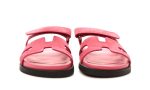 HERMES Suede Goatskin Womens Chypre Sandals 38 Rose Aphrodite - DUBAI ALL STAR