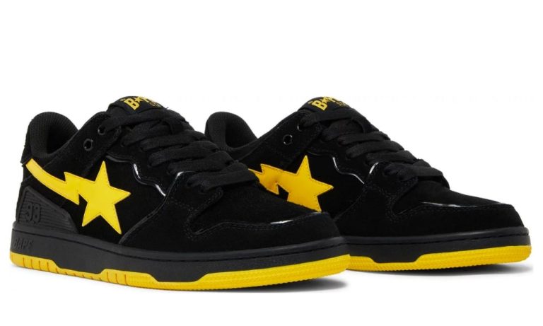 Sk8 Sta 'Black Electric Yellow' - DUBAI ALL STAR