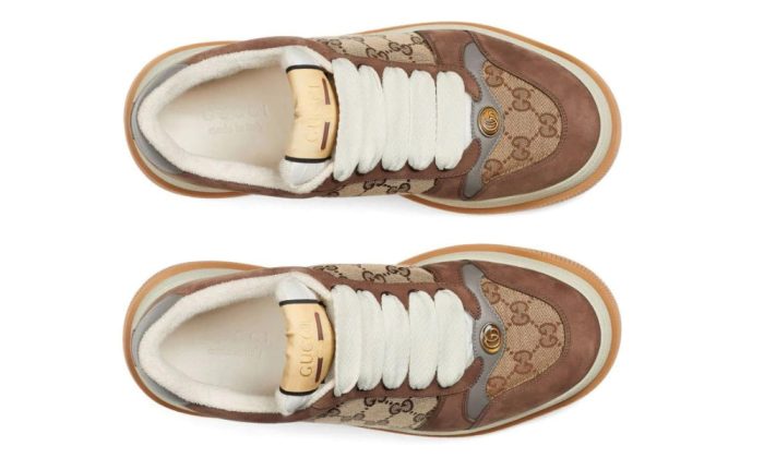 Gucci Screener GG Supreme sneakers 'brown' - DUBAI ALL STAR