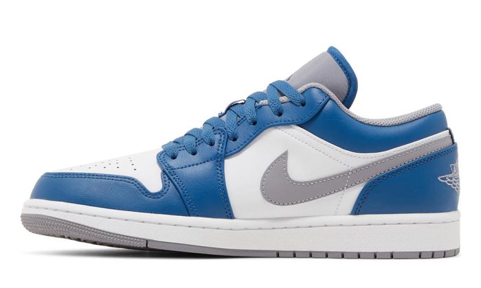 Air Jordan 1 Low 'True Blue Cement' - DUBAI ALL STAR