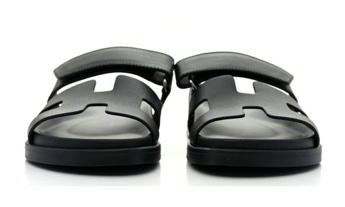 HERMÈS PRE-LOVED Chypre Sandals "Black" - DUBAI ALL STAR