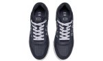 B27 LOW-TOP SNEAKER Navy Blue Smooth Calfskin and CD Diamond Canvas - DUBAI ALL STAR