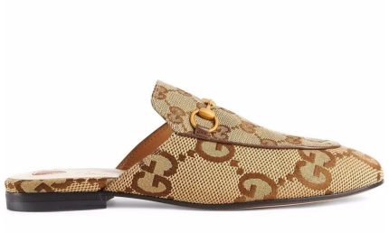 Gucci Princetown monogram mules - DUBAI ALL STAR