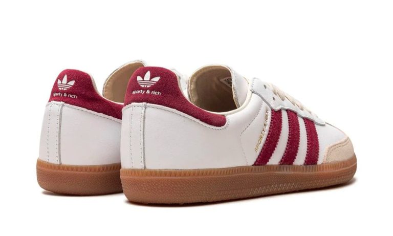 Sporty & Rich x Adidas Samba OG 'White Core Burgundy' - DUBAI ALL STAR