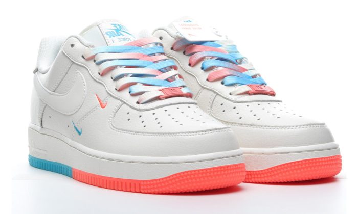 Nike Air Force 1 "07 Low White Blue Orange" - DUBAI ALL STAR