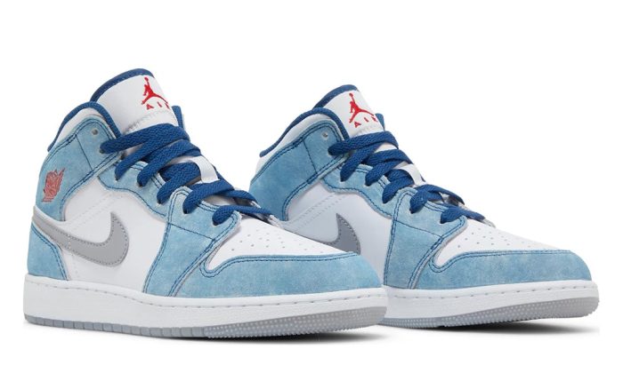 Air Jordan 1 Mid SE GS 'French Blue' - DUBAI ALL STAR