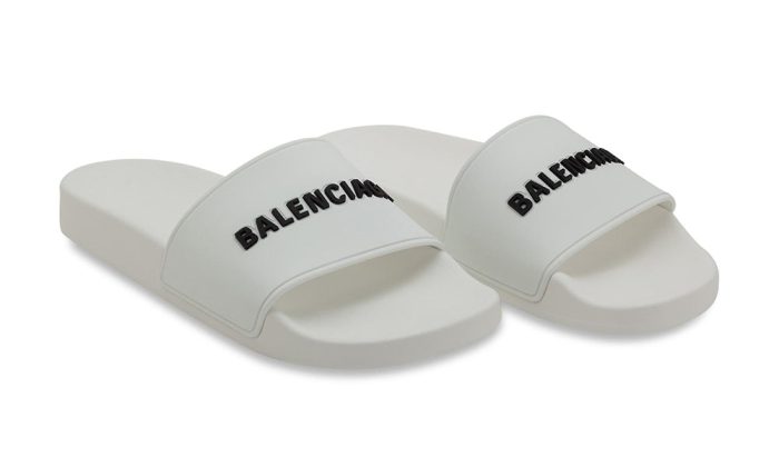 Balenciaga - Logo Rubber Slides - DUBAI ALL STAR