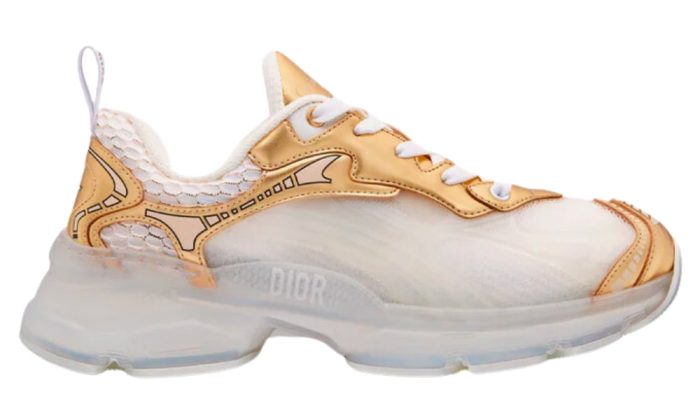 Dior Vibe Sneaker "White Mesh and Gold-Tone" - DUBAI ALL STAR