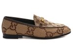 Women's Maxi GG Gucci Jordaan Loafer 'Camel Ebony' - DUBAI ALL STAR