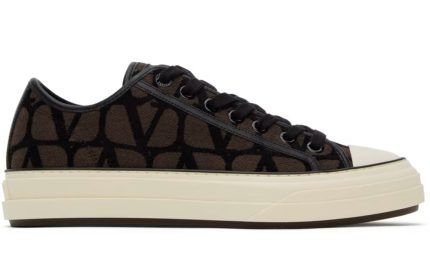 Valentino Garavani Brown Iconographe Totaloop Sneakers - DUBAI ALL STAR