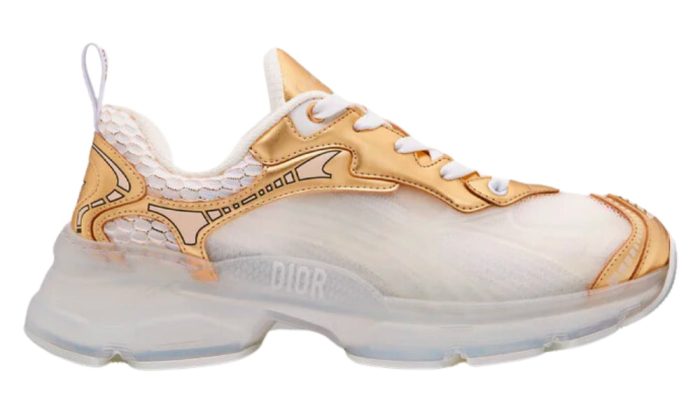 Dior Vibe Sneaker "White Mesh and Gold-Tone" - DUBAI ALL STAR