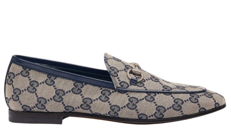 Women's Gucci Jordaan Loafer 'Beige Blue' - DUBAI ALL STAR