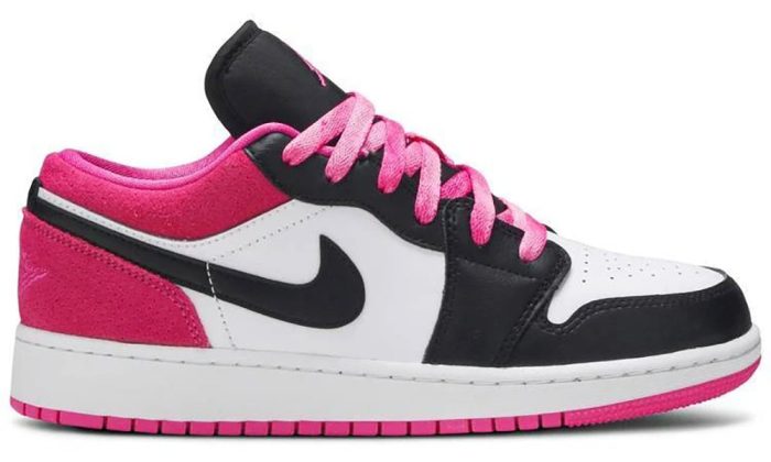 Air Jordan 1 Low SE GS 'Black Active Fuchsia' - DUBAI ALL STAR