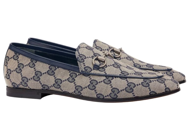 Women's Gucci Jordaan Loafer 'Beige Blue' - DUBAI ALL STAR