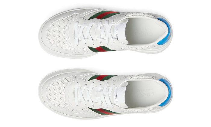 GUCCI Leather GG Embossed Sneakers "White" - DUBAI ALL STAR