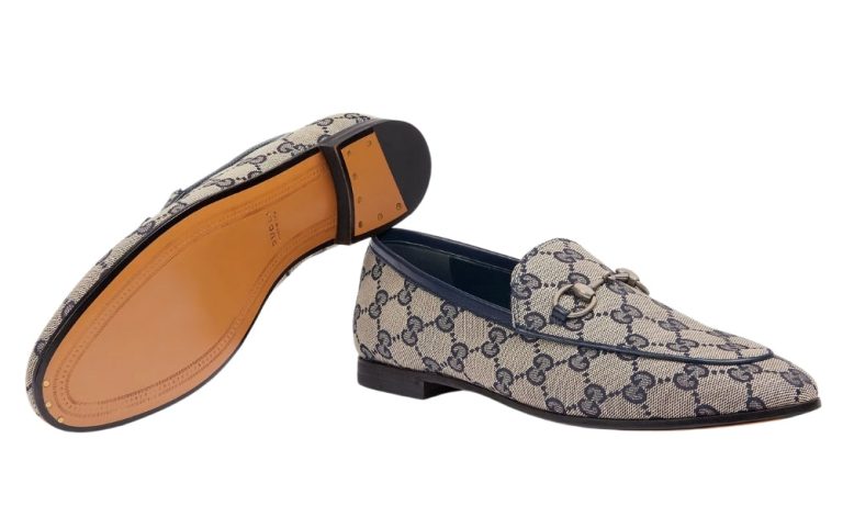 Women's Gucci Jordaan Loafer 'Beige Blue' - DUBAI ALL STAR