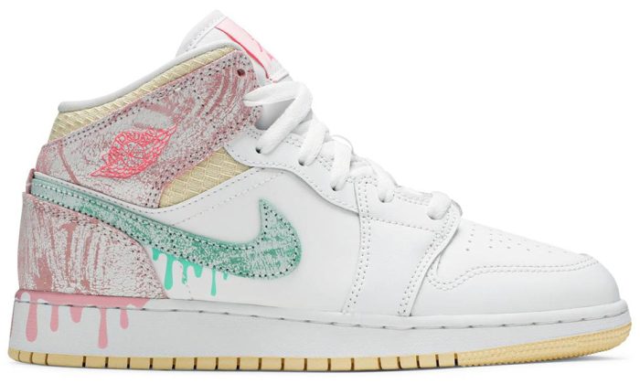 Air Jordan 1 Mid SE GS 'Ice Cream' - DUBAI ALL STAR