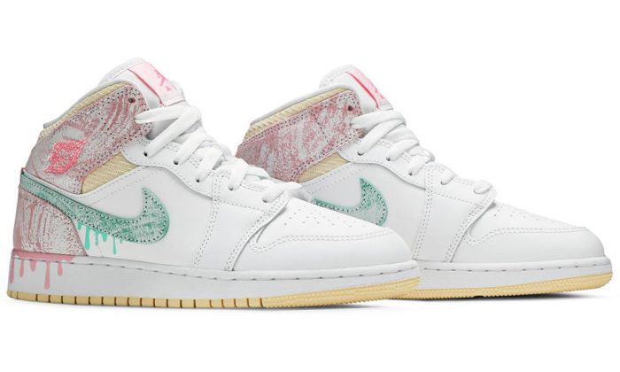 Air Jordan 1 Mid SE GS 'Ice Cream' - DUBAI ALL STAR