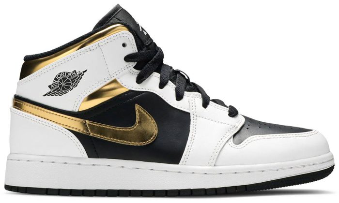 Air Jordan 1 Mid GS 'White Gold' - DUBAI ALL STAR