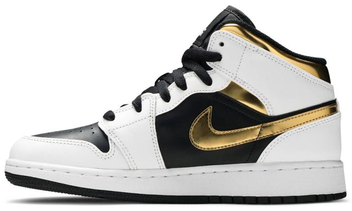 Air Jordan 1 Mid GS 'White Gold' - DUBAI ALL STAR