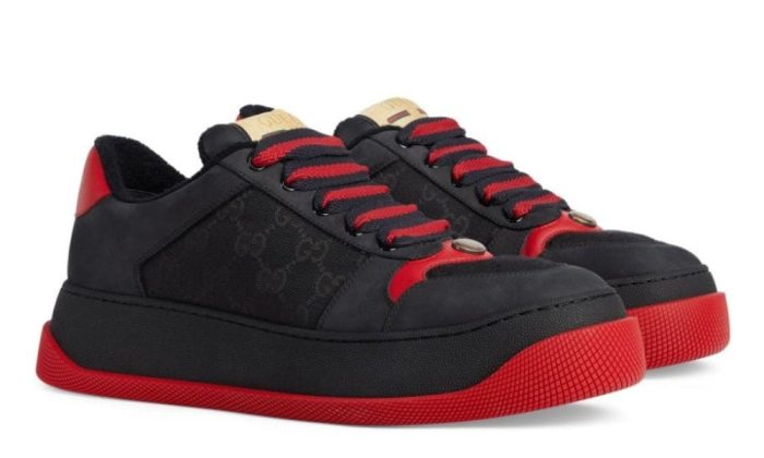 Gucci Screener GG Supreme sneakers 'Black Red' - DUBAI ALL STAR