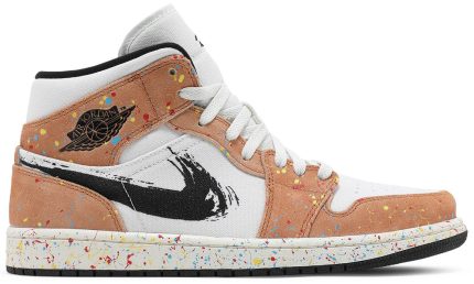 Air Jordan 1 Mid SE 'Brushstroke Paint Splatter' - DUBAI ALL STAR