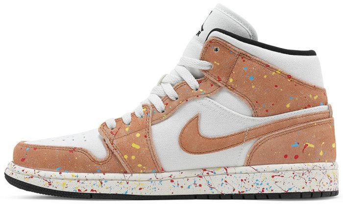 Air Jordan 1 Mid SE 'Brushstroke Paint Splatter' - DUBAI ALL STAR